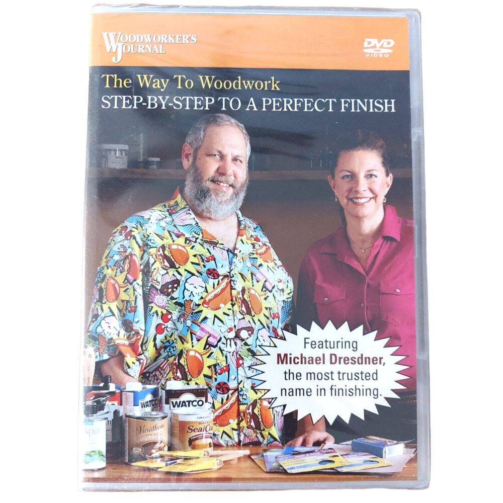 Woodworker's Journal The Way To Woodwork Step-by-Step Finish DVD Guide New